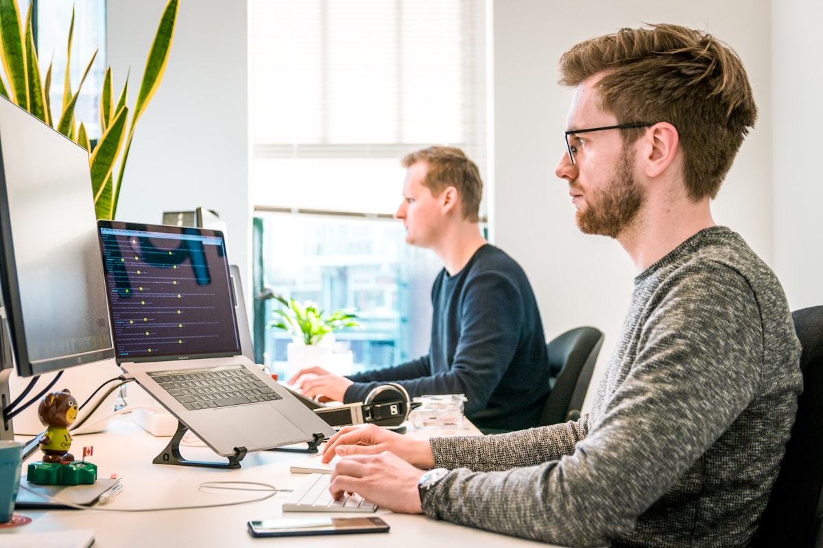 Analytics team reviewing business performance